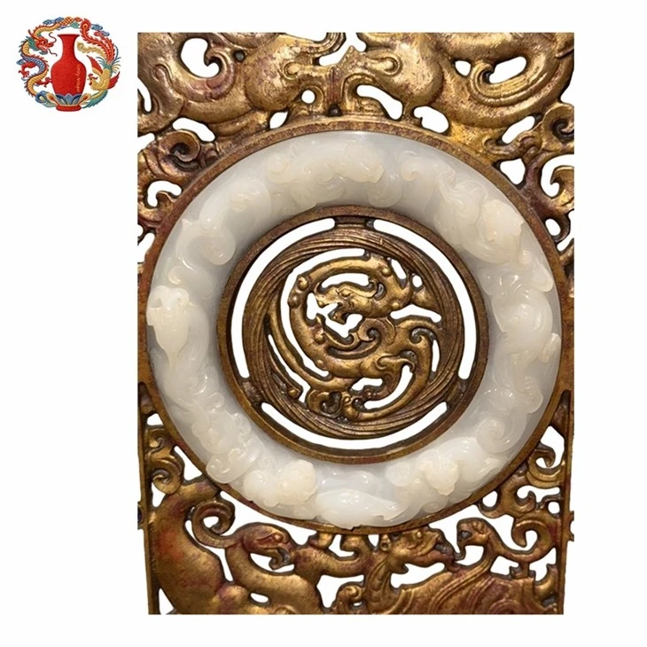 Gilt Bronze Four Gods Screen Inlaid Gem & Hetian Jade Bi-Han Dynasty suppliers