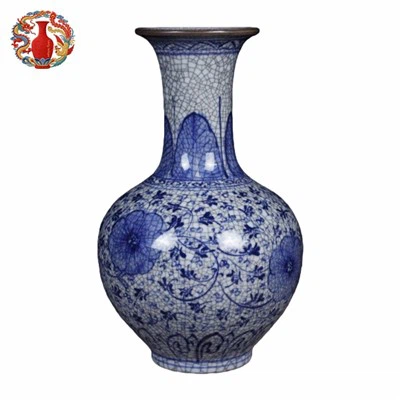 Blue and White Ornamental Vase