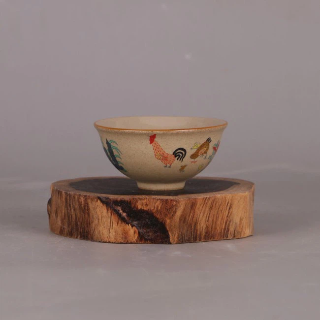 Matte Yellow Glaze Chicken Cup Matte Yellow Glaze Chicken Cup